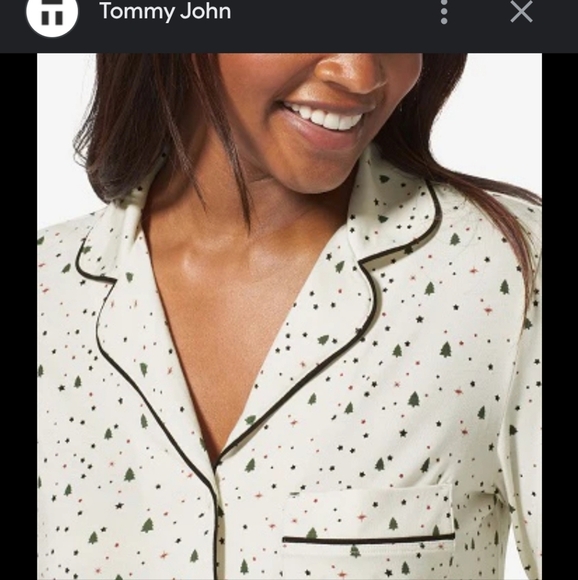 Tommy John Long Sleeve Christmas Tree Sleeve Top Size Large - Picture 11 of 16